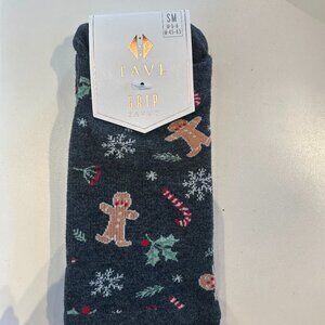 NWT Tavi x Pure Barre Gingerbread Sticky socks